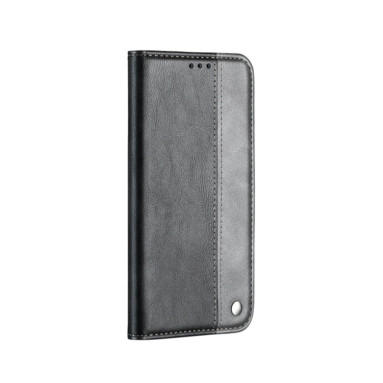 For iPhone 12 mini Business Solid Color Stitching Horizontal Flip Leather Case with Holder & Card Slots