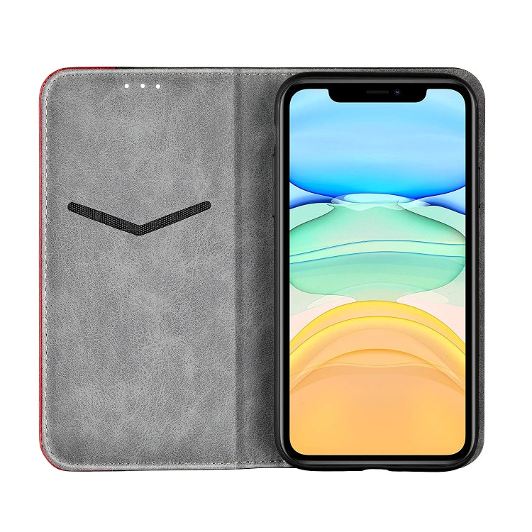 For iPhone 12 / 12 Pro Business Solid Color Stitching Horizontal Flip Leather Case with Holder & Card Slots