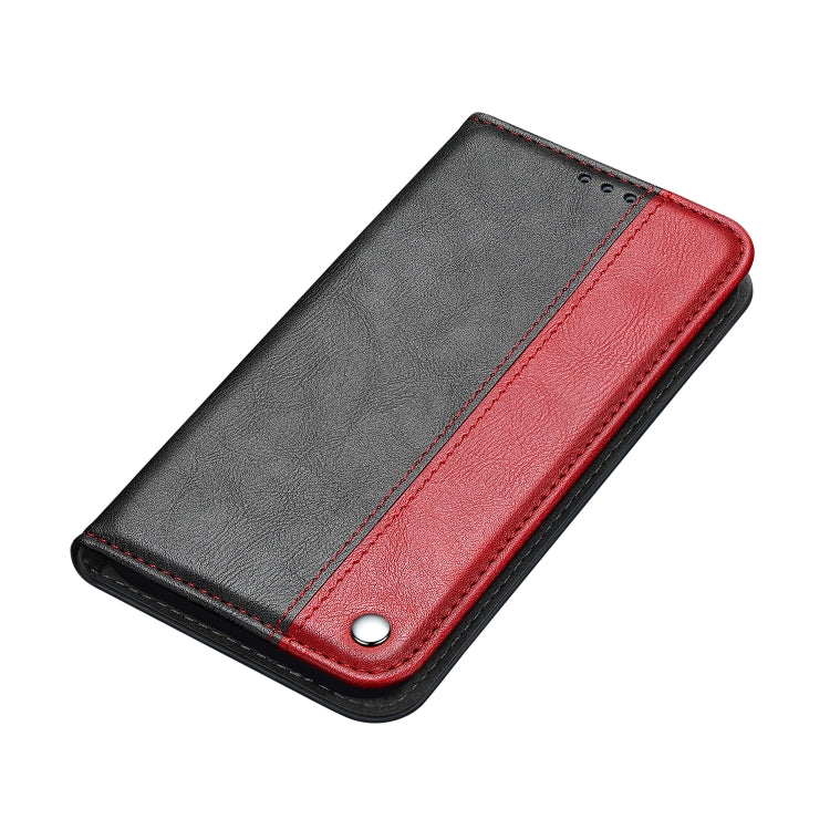 For Samsung Galaxy Note20 Ultra Business Solid Color Stitching Horizontal Flip Leather Case with Holder & Card Slots