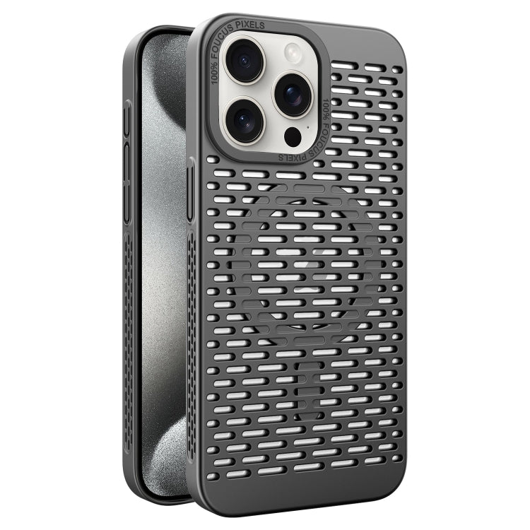 For iPhone 15 Pro Hollow Cooling MagSafe Phone Case