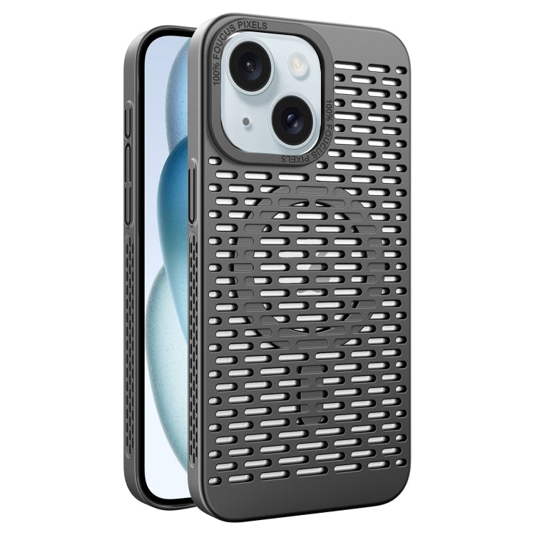 For iPhone 15 Hollow Cooling MagSafe Phone Case
