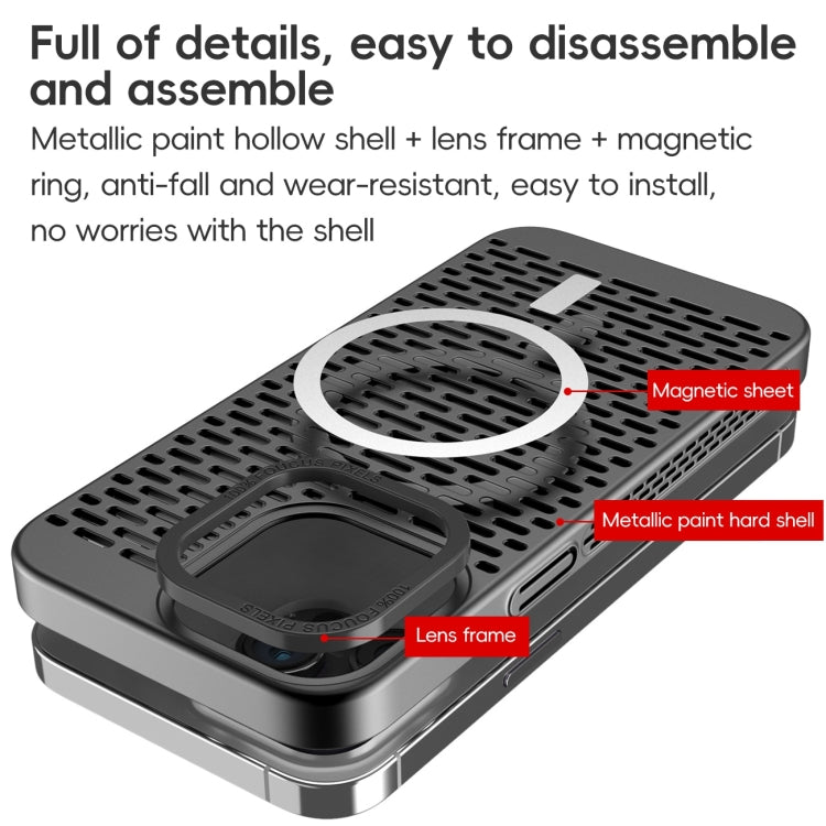 For iPhone 14 Pro Max Hollow Cooling MagSafe Phone Case