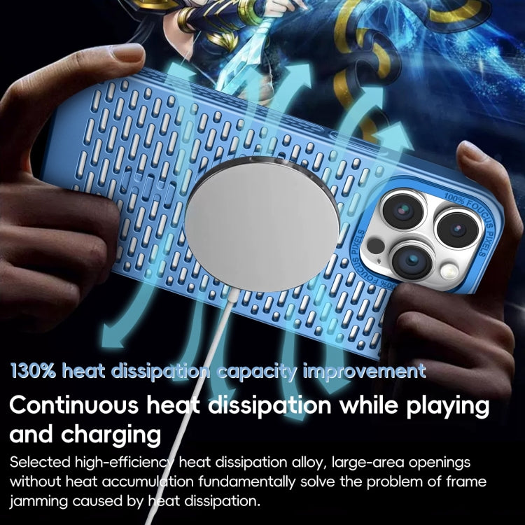 For iPhone 11 Hollow Cooling MagSafe Phone Case