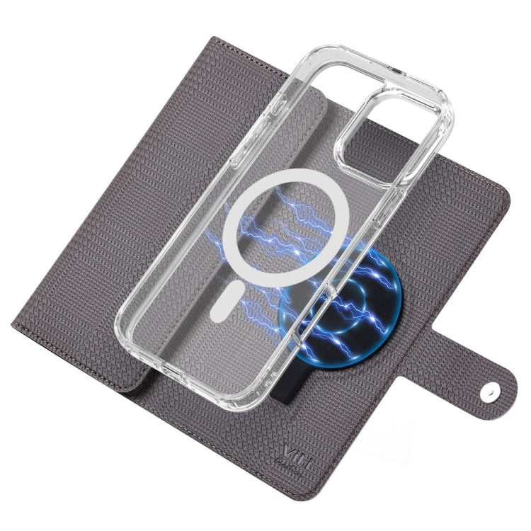 For iPhone 16 ViLi GHB-C Series RFID MagSafe Magnetic Flip Leather Phone Case