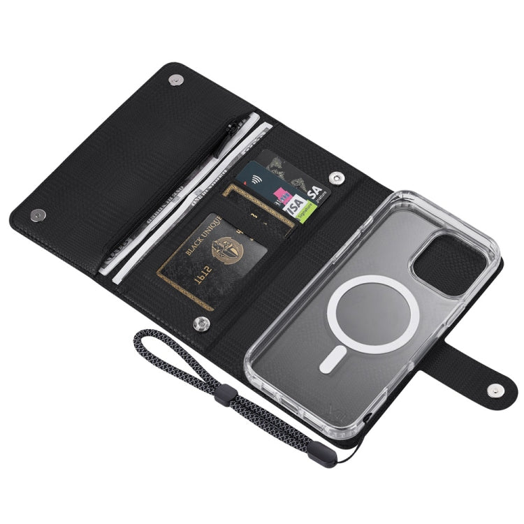 For iPhone 16 ViLi GHB-C Series RFID MagSafe Magnetic Flip Leather Phone Case