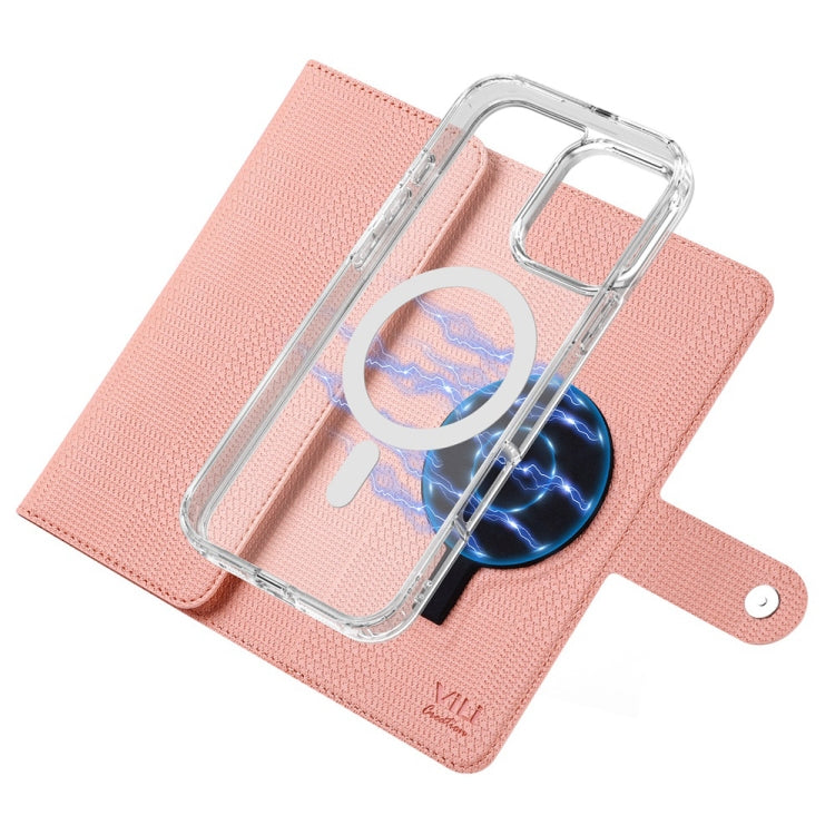 For iPhone 15 Plus ViLi GHB-C Series RFID MagSafe Magnetic Flip Leather Phone Case