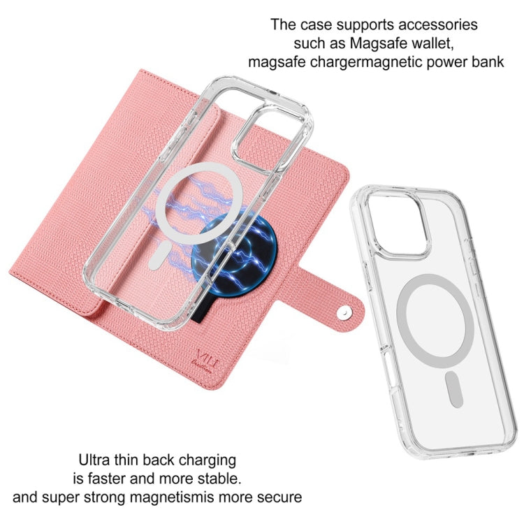 For iPhone 14 Plus ViLi GHB-C Series RFID MagSafe Magnetic Flip Leather Phone Case