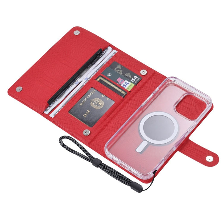 For iPhone 14 Plus ViLi GHB-C Series RFID MagSafe Magnetic Flip Leather Phone Case