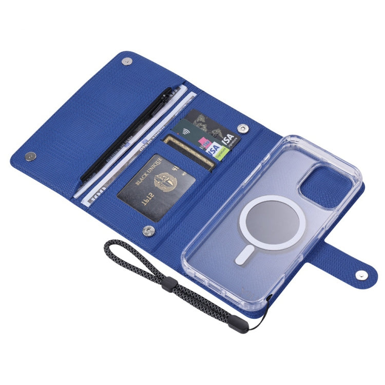 For iPhone 14 Plus ViLi GHB-C Series RFID MagSafe Magnetic Flip Leather Phone Case
