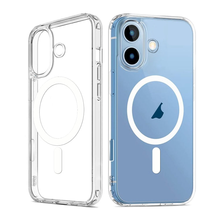 For iPhone 16 ViLi MAG-C Series MagSafe Magnetic PC + TPU Phone Case - Transparent