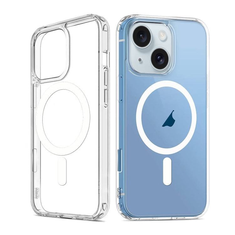For iPhone 15 Plus ViLi MAG-C Series MagSafe Magnetic PC + TPU Phone Case - Transparent