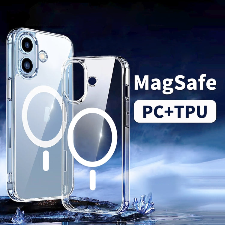 For iPhone 14 Pro Max ViLi MAG-C Series MagSafe Magnetic PC + TPU Phone Case - Transparent