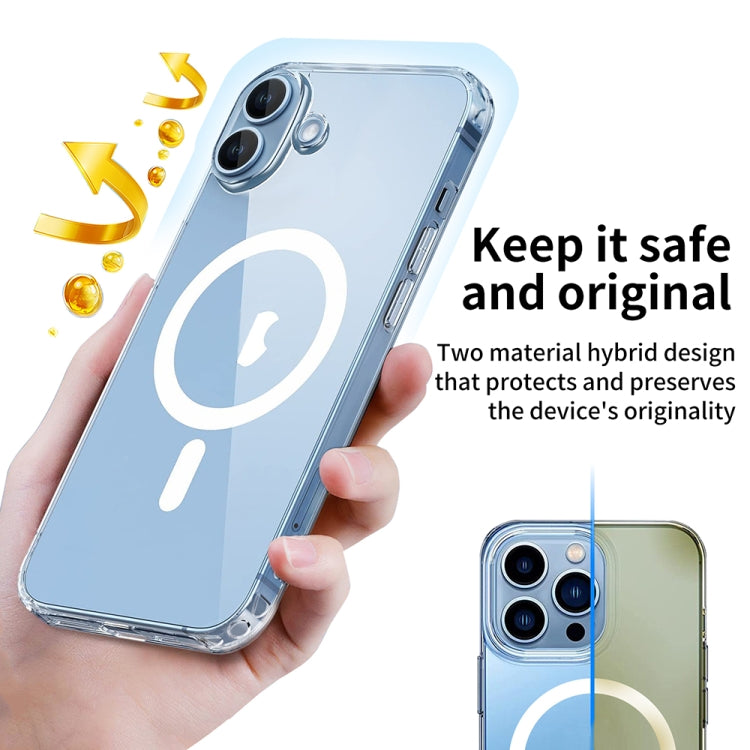 For iPhone 14 Plus ViLi MAG-C Series MagSafe Magnetic PC + TPU Phone Case - Transparent