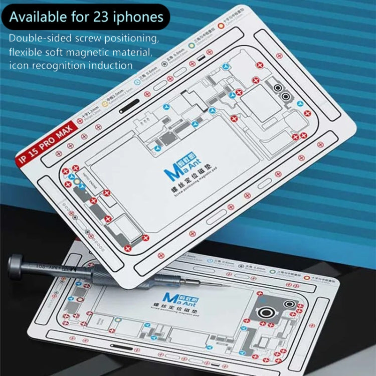 For iPhone 13 Pro MaAnt Double-sided Screw Positioning Flexible Soft Magnetic Pad