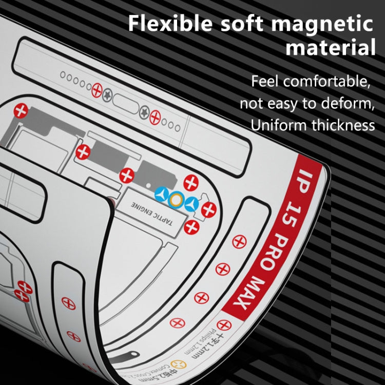 For iPhone 14 Pro Max MaAnt Double-sided Screw Positioning Flexible Soft Magnetic Pad