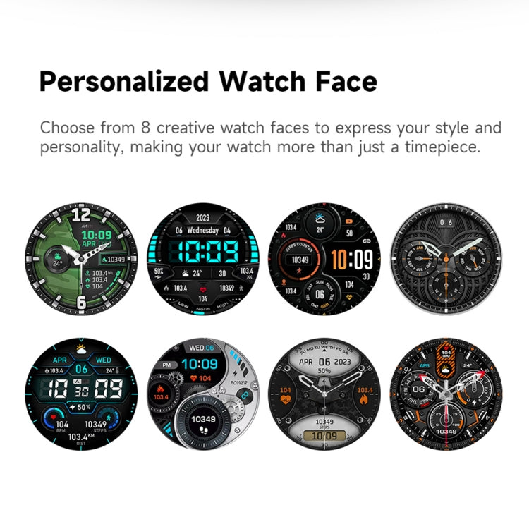 LEMFO Z1 1.43 inch AMOLED Screen Smart Watch, 4G Network Android 8.1 2GB+16GB, Eurasian Version - Black