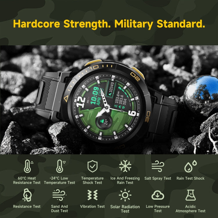 LEMFO Z1 1.43 inch AMOLED Screen Smart Watch, 4G Network Android 8.1 2GB+16GB, Eurasian Version - Black