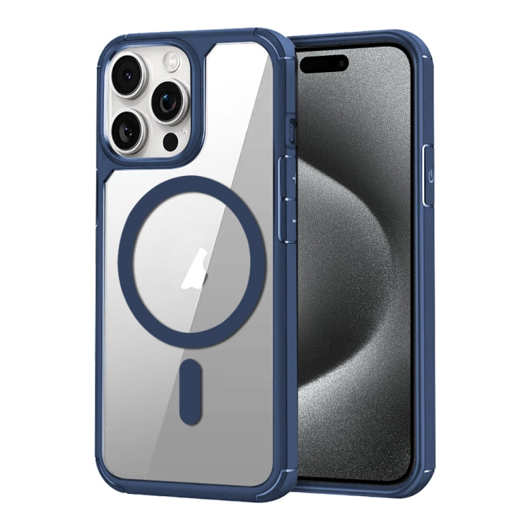 For iPhone 15 Pro Max MagSafe Acrylic Hybrid TPU Phone Case