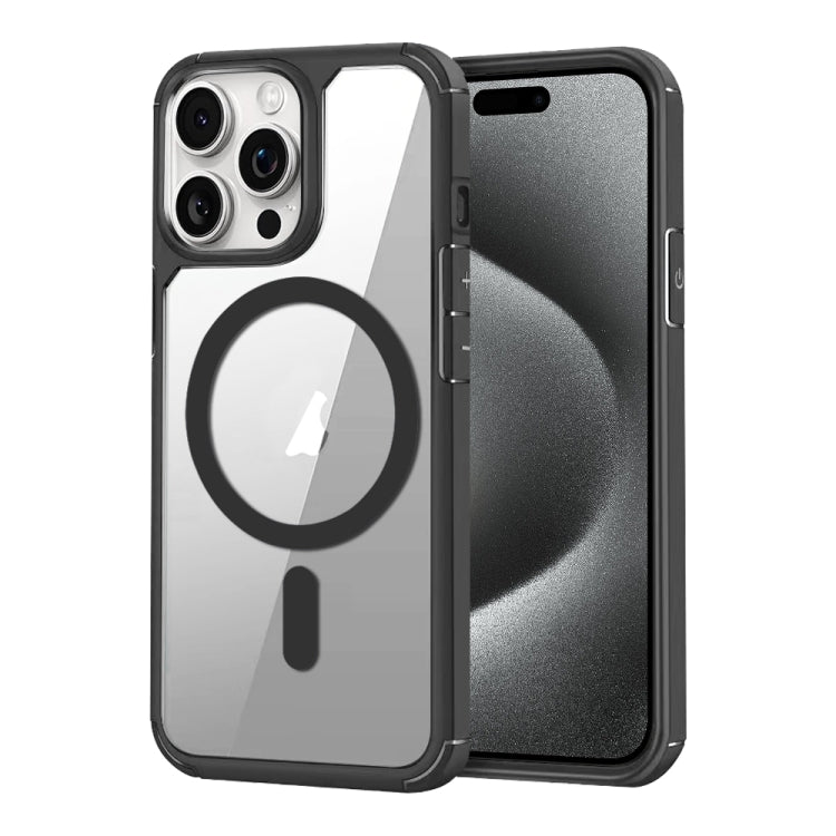 For iPhone 15 Pro Max MagSafe Acrylic Hybrid TPU Phone Case