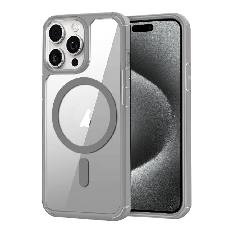 For iPhone 15 Pro Max MagSafe Acrylic Hybrid TPU Phone Case