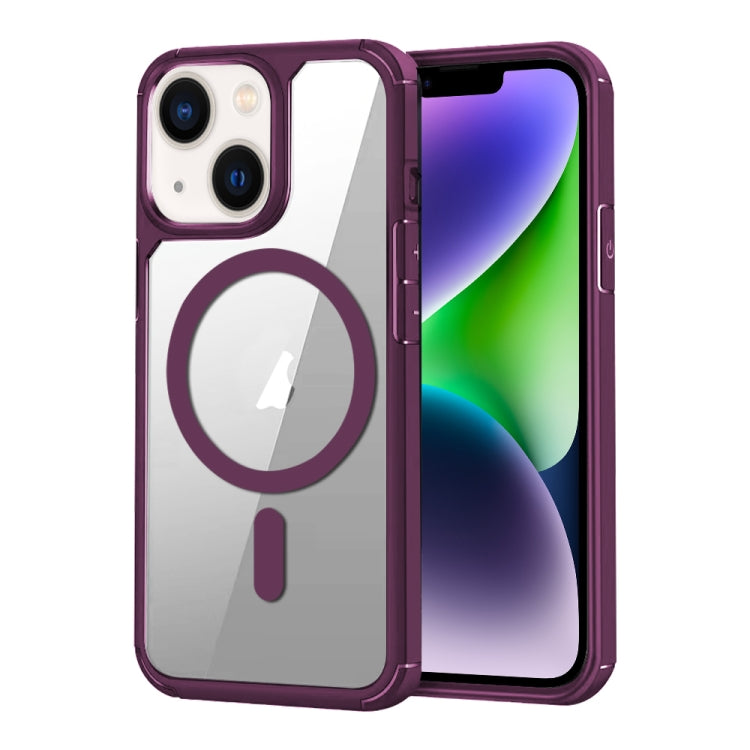 For iPhone 14 MagSafe Acrylic Hybrid TPU Phone Case