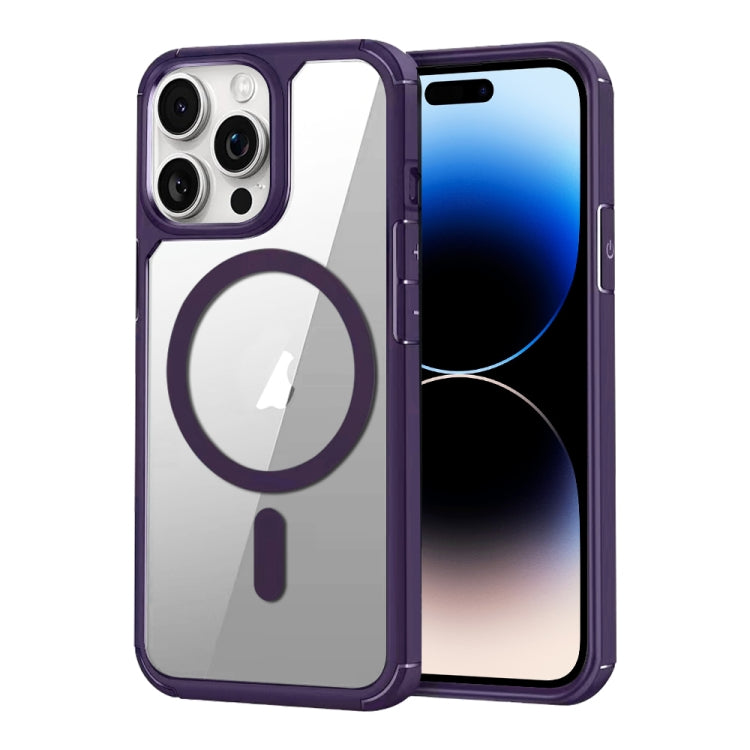 For iPhone 14 Pro MagSafe Acrylic Hybrid TPU Phone Case