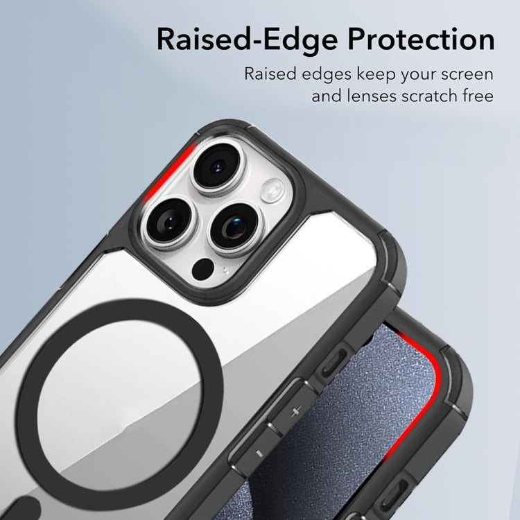 For iPhone 15 Pro Max MagSafe Acrylic Hybrid TPU Phone Case