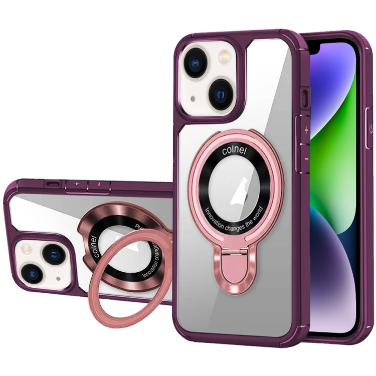 For iPhone 14 MagSafe Acrylic Hybrid TPU Phone Case with Holder