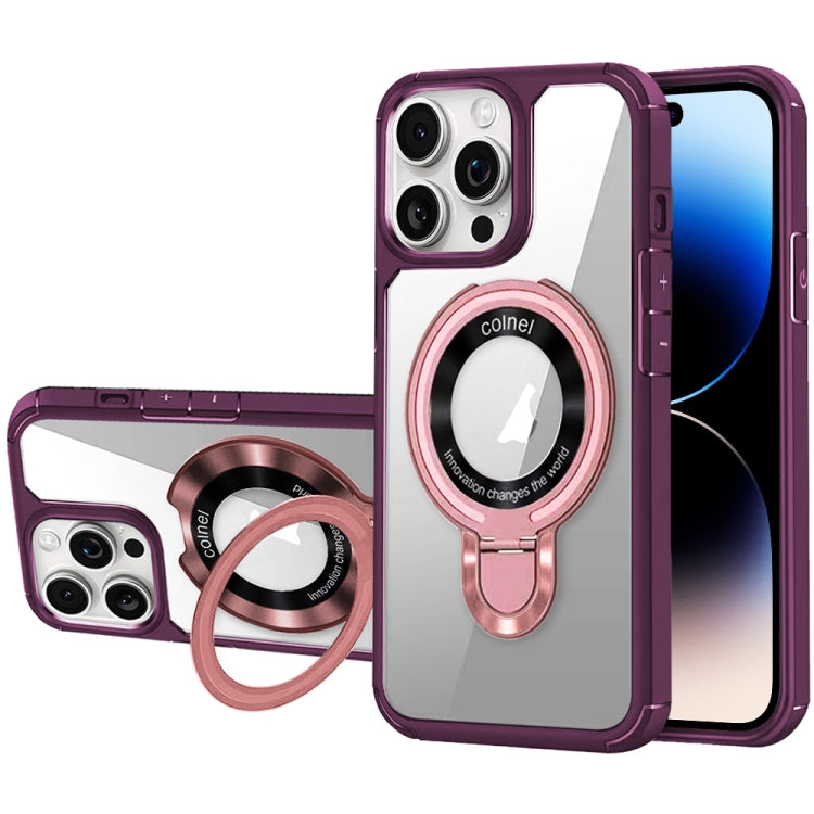 For iPhone 14 Pro MagSafe Acrylic Hybrid TPU Phone Case with Holder