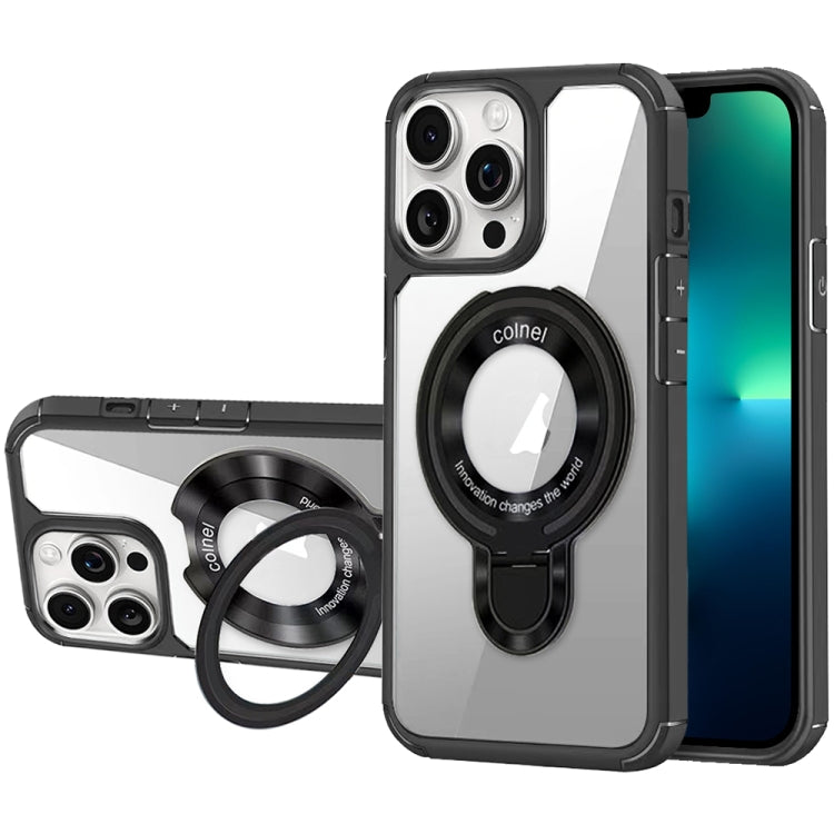 For iPhone 13 Pro Max MagSafe Acrylic Hybrid TPU Phone Case with Holder