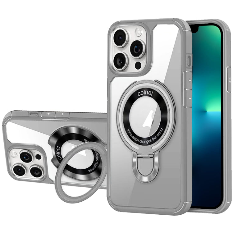 For iPhone 13 Pro Max MagSafe Acrylic Hybrid TPU Phone Case with Holder