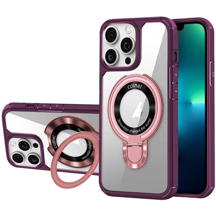 For iPhone 13 Pro Max MagSafe Acrylic Hybrid TPU Phone Case with Holder