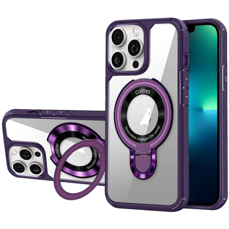 For iPhone 13 Pro Max MagSafe Acrylic Hybrid TPU Phone Case with Holder