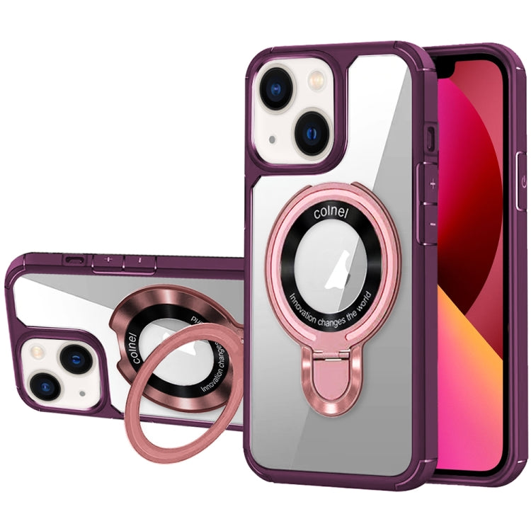 For iPhone 13 MagSafe Acrylic Hybrid TPU Phone Case with Holder