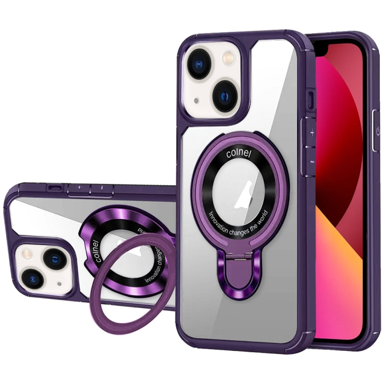 For iPhone 13 MagSafe Acrylic Hybrid TPU Phone Case with Holder