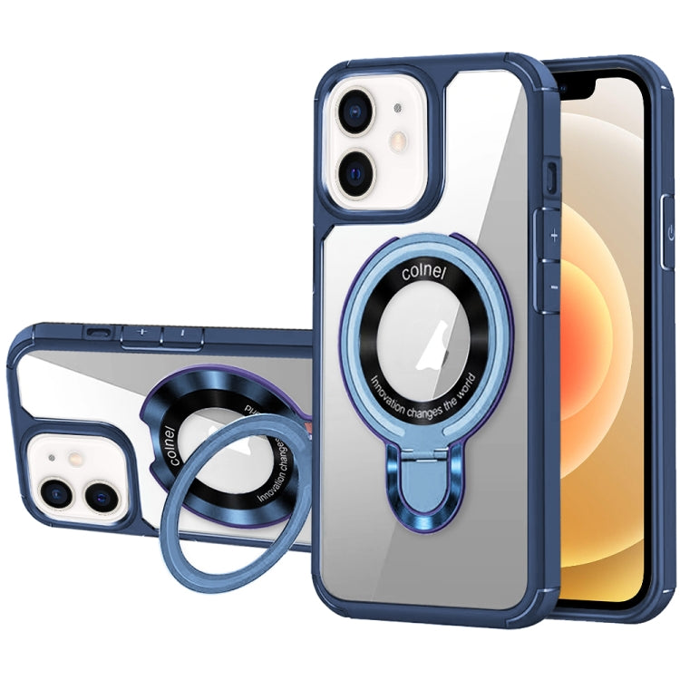 For iPhone 12 MagSafe Acrylic Hybrid TPU Phone Case with Holder