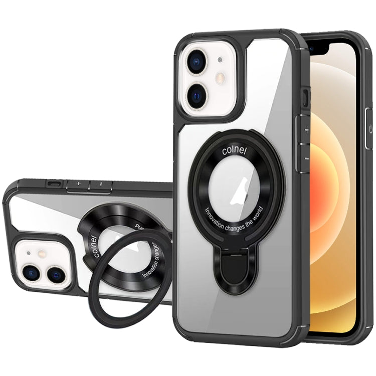 For iPhone 12 MagSafe Acrylic Hybrid TPU Phone Case with Holder