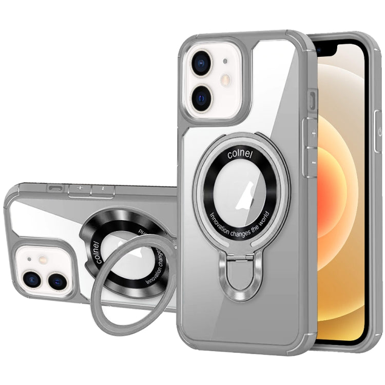 For iPhone 12 MagSafe Acrylic Hybrid TPU Phone Case with Holder