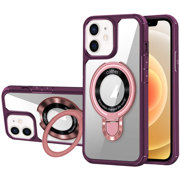 For iPhone 12 MagSafe Acrylic Hybrid TPU Phone Case with Holder