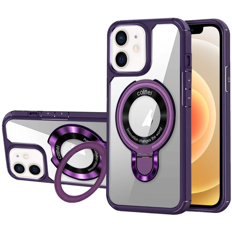 For iPhone 12 MagSafe Acrylic Hybrid TPU Phone Case with Holder
