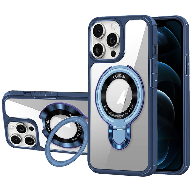 For iPhone 12 Pro Max MagSafe Acrylic Hybrid TPU Phone Case with Holder