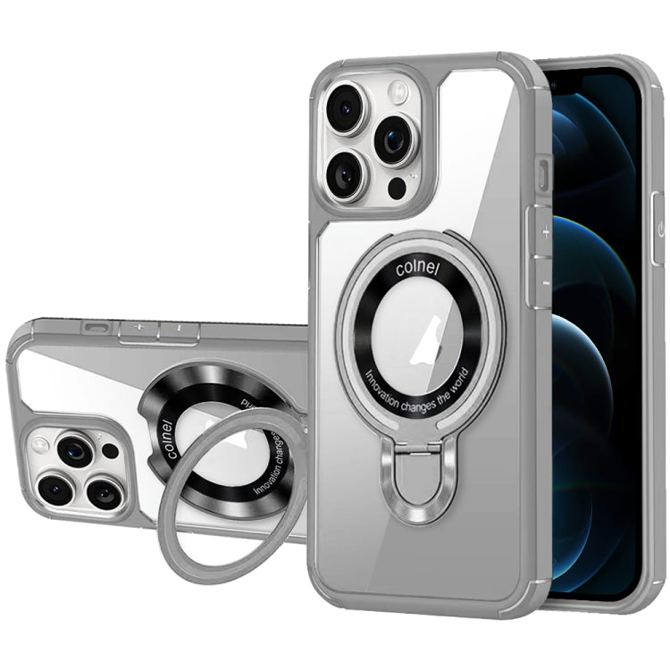 For iPhone 12 Pro Max MagSafe Acrylic Hybrid TPU Phone Case with Holder