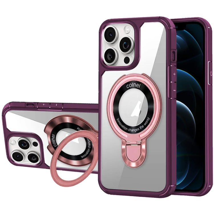 For iPhone 12 Pro Max MagSafe Acrylic Hybrid TPU Phone Case with Holder