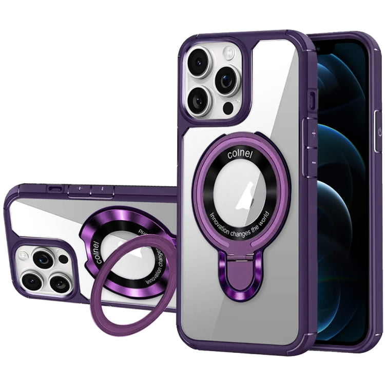 For iPhone 12 Pro Max MagSafe Acrylic Hybrid TPU Phone Case with Holder