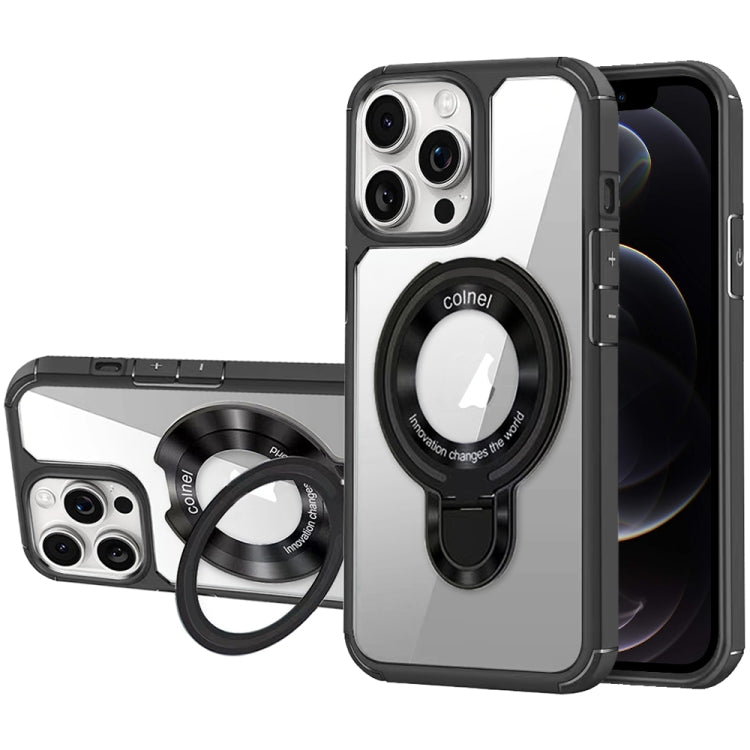 For iPhone 12 Pro MagSafe Acrylic Hybrid TPU Phone Case with Holder