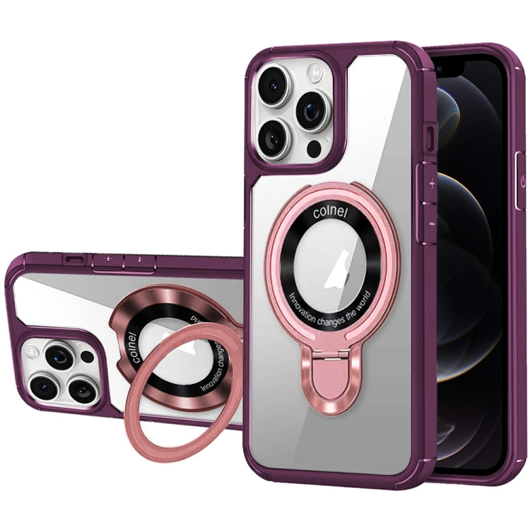 For iPhone 12 Pro MagSafe Acrylic Hybrid TPU Phone Case with Holder