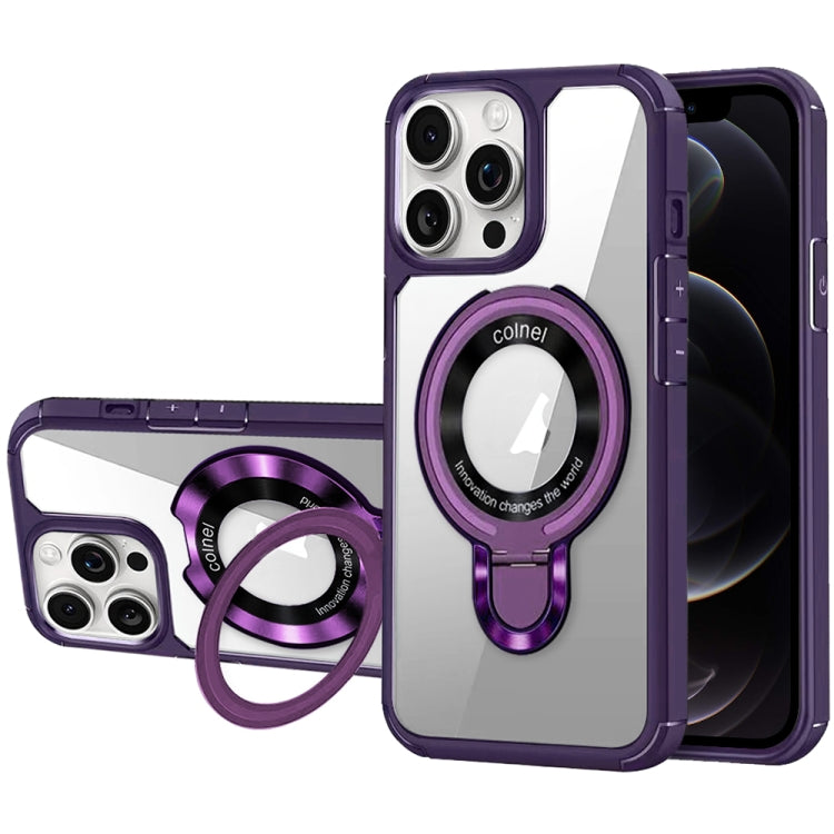 For iPhone 12 Pro MagSafe Acrylic Hybrid TPU Phone Case with Holder