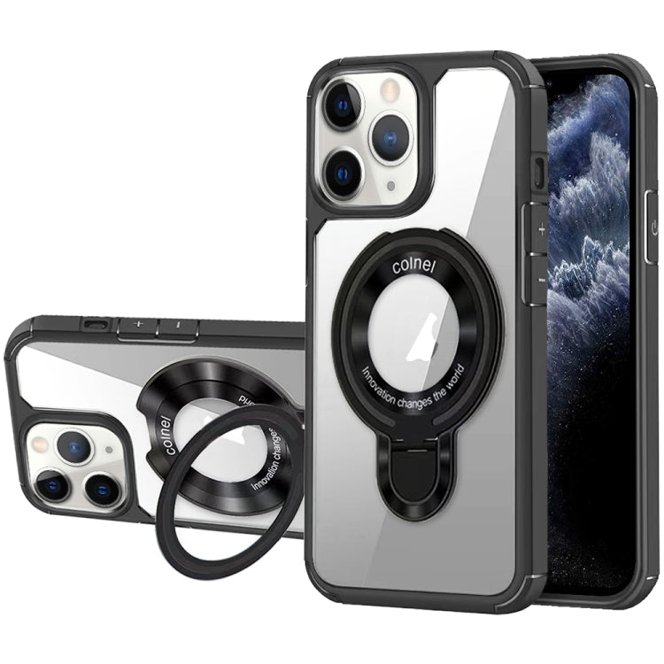 For iPhone 11 Pro Max MagSafe Acrylic Hybrid TPU Phone Case with Holder