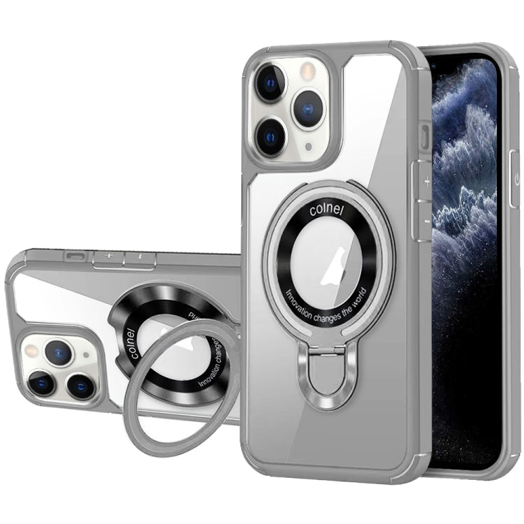 For iPhone 11 Pro Max MagSafe Acrylic Hybrid TPU Phone Case with Holder