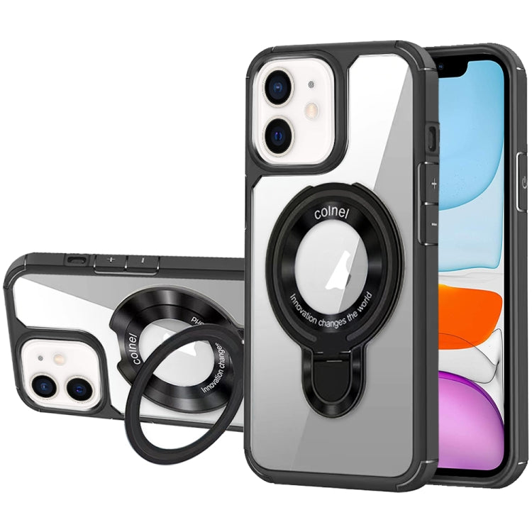For iPhone 11 MagSafe Acrylic Hybrid TPU Phone Case with Holder